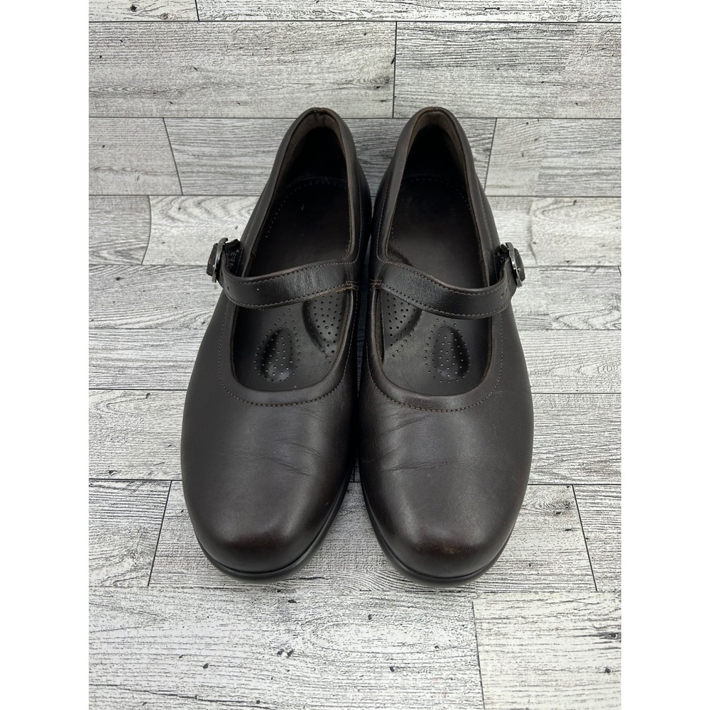 SAS San Antonio Shoemakers Brown Leather Mary Jane Comfort Shoes Women Size 7.5M